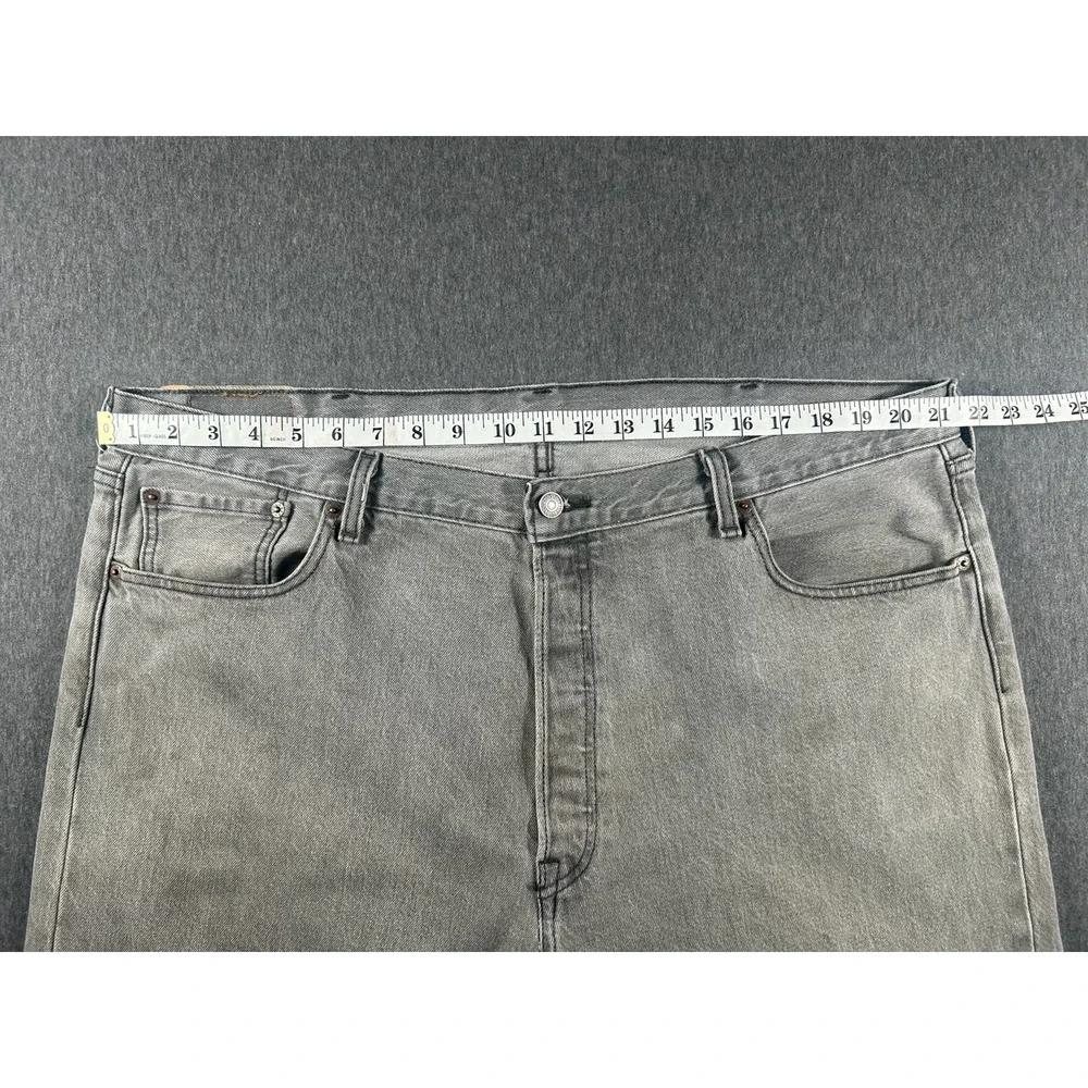 Vintage Levi's 501 Original Fit Jeans Gray Wash Denim Men's W42 L32 Straight Leg